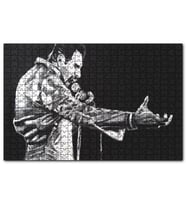 Cakapuzzle Freddie Mercury Siyah Beyaz Görsel  Puzzle Yapboz MDF (Ahşap) (500 Parça)