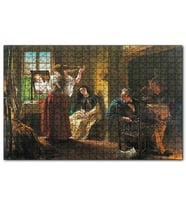 Cakapuzzle Kadın Terzisi ve Müşterileri Puzzle Yapboz MDF (Ahşap) (255 Parça)