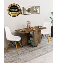 Açılır Kapanır Yemek Masası MDF (Ceviz)