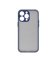 Apple iPhone 14 Pro Kılıf Mat Yüzey Kamera Korumalı Silikon (Lacivert)
