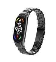 Xiaomi Mi Band 7 Kordon Klipsli Metal Kordon 04 (Siyah)