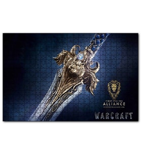 Cakapuzzle Warcraft Kılıç Yakın Çekim  Puzzle Yapboz MDF (Ahşap) (500 Parça)