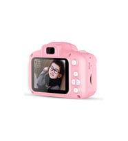 Çocuklar İçin Eğitici Mini Kamera Dijital Fotoğraf Makinesi En Son Versiyon CMR9 (Pembe)