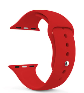 Microsonic Apple Watch Series 5 40mm Silikon Kordon (Kırmızı)