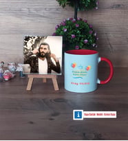 Doğum Günü Hediyesi Fotoğraflı Dekoratif Taş, Kupa Bardak Beyaz Hediye (Model 2)
