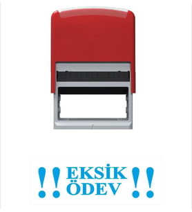 Eksik Ödev Öğretmen Kaşesi (Mavi)