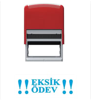 Eksik Ödev Öğretmen Kaşesi (Mavi)