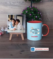 Anneler Günü Hediyesi Fotoğraflı Dekoratif Taş, Kupa Bardak Beyaz Hediye (Model 13)