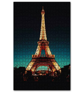 Cakapuzzle Eyfel Kulesi Puzzle Yapboz MDF (Ahşap) (500 Parça)
