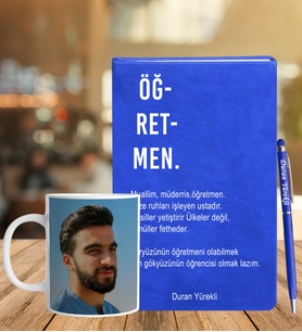 Öğretmenler Gününe Özel Defter Kalem Ve Kupa Seti (Model 2)