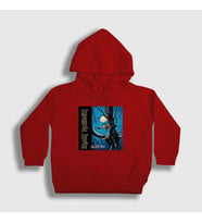 Presmono Unisex Çocuk Beyaz Fear Of The Dark Iron Maiden Kapüşonlu Sweatshirt 85899tt (Kırmızı)