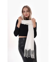 Premium Soft Buklet Atkı (Ekru)
