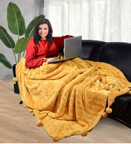 Çift Kişilik Welsoft Peluş Battaniye 200*220 Cm (Kahverengi)