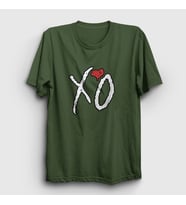 Presmono Unisex Sarı Xo The Weeknd T-Shirt 159063tt (Haki)
