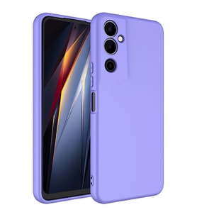 Tecno Pova Neo 2 Kılıf Kamera Korumalı iÇi Süet Dokulu Lansman Tipi Silikon (Lila)