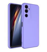 Tecno Pova Neo 2 Kılıf Kamera Korumalı iÇi Süet Dokulu Lansman Tipi Silikon (Lila)