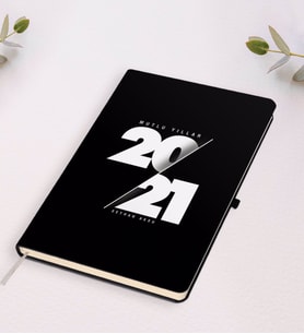 BK Gift Kişiye Özel 2024 Mutlu Yıllar Beyaz Defter-9 (Siyah)