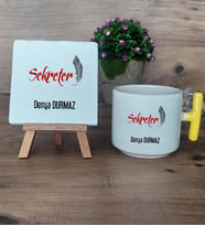 Kişiye Özel Sekreter Hediye Seti Kupa Bardak T Kulplu ve Dekoratif Taş Sekretere Hediye (Model 5)