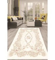 Dijital Kaymaz Taban Yıkanabilir Modern Renkli Salon Halısı Mutfak Halısı Yolluk ND-HT-1530 (Bej)