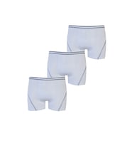 3lü Erkek Çocuk Likralı Pamuklu Boxer Kaliteli Esnek İç Çamaşırı (Beyaz)