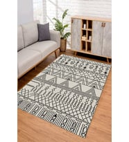 Dijital Kaymaz Taban Yıkanabilir Renkli Salon Halısı Mutfak Halısı Yolluk ND-SD-944 (Bej)