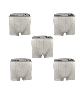 5'li Likralı Erkek Boxer (Gri)