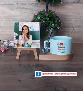 İspanyolca Öğretmeni Fotoğraflı Dekoratif Taş, Kupa Bardak Beyaz HediyeÖğretmenler Günü Hediyesi (Model 8)