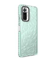 Xiaomi Redmi Note 10 Pro Kılıf Bumper Şeffaf Buzlu Kapak (Yeşil)