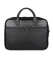 Unisex 15.6'' Deri Evrak ve Laptop Çantası  (Siyah)