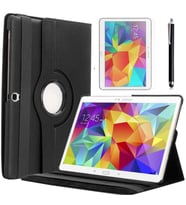 Galaxy Tab 4 10.1 T530 Zore Dönebilen Standlı Tablet Kılıfı (Siyah)