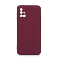 Samsung Galaxy M51 Kılıf Özel Orijinal Lansman Serisi, İçi Kadife, Pürüzsüz Yumuşak ve Mat TPU Silikon (Koyu Mor)