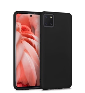 Microsonic Matte Silicone Samsung Galaxy A81 (Note 10 Lite) Kılıf (Siyah)