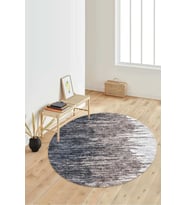 Dijital Baskılı Kaymaz Taban Yıkanabilir Yuvarlak Salon Halısı Koridor Halısı Paspas NDY-SD-404 (Kahverengi)