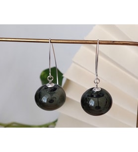 Cam Küre Küpe (Füme)