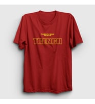 Presmono Unisex Haki Trench Twenty One Pilots T-Shirt 120231tt (Kırmızı)