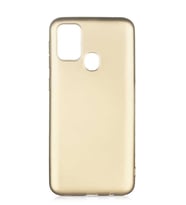 Galaxy M31 Kılıf Kamera Çıkıntılı Soft Silikon (Gold)