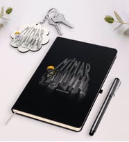 BK Gift Kişiye Özel Mimar Beyaz Defter Kalem Ve Anahtarlık Hediye Seti-1 (Model 2)