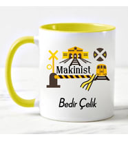 Makinist Kupa Bardağı (Sarı)
