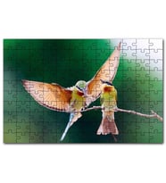 Cakapuzzle Daldaki Dişisini Besleyen Erkek Kuş Puzzle Yapboz MDF (Ahşap) (500 Parça)