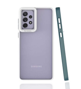 Samsung Galaxy A73 Kılıf Koruyucu Mat Mima Kapak (Koyu Yeşil)