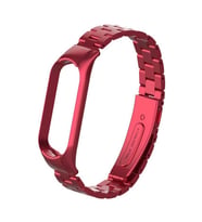 Xiaomi Mi Band 5 Kordon Klipsli Metal Kordon 04 (Kırmızı)