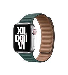 Apple Watch 42mm KRD-34 Deri Görünümlü Kordon (Koyu Yeşil)
