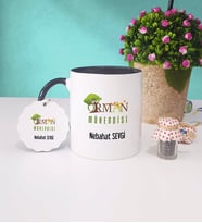 Orman Mühendisi Kupa Bardak ve Anahtarlık (Siyah)