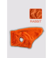 Köpek Kıyafeti - Fermuarlı rabbit köpek ceketi (Turuncu)