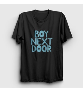 Presmono Unisex Beyaz Logo K Pop Boynextdoor T-Shirt 490861tt (Siyah)