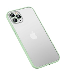 iPhone 12 Pro Max Kılıf Retro Kamera Lens Korumalı Renkli Lüx Mat Kapak (Mavi)