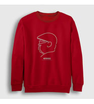 Presmono Unisex Beyaz Neon The Notorious BIG Sweatshirt 41362tt (Kırmızı)