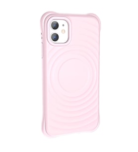 iPhone 11 Magsafe Şarj Özellikli Airbagli Mat Görünümlü Hepi Kılıf (Açık Pembe)