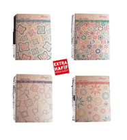 3+1 Hafif Defter Spralli A-4 120 Yaprak Sert Kapak 1 Adet (Yeşil)