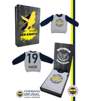 Fenerbahçe Orijinal Kişiye Özel Bebek Sweat Republic Of Fenerbahçe Ahşap Kutulu (Lacivert)